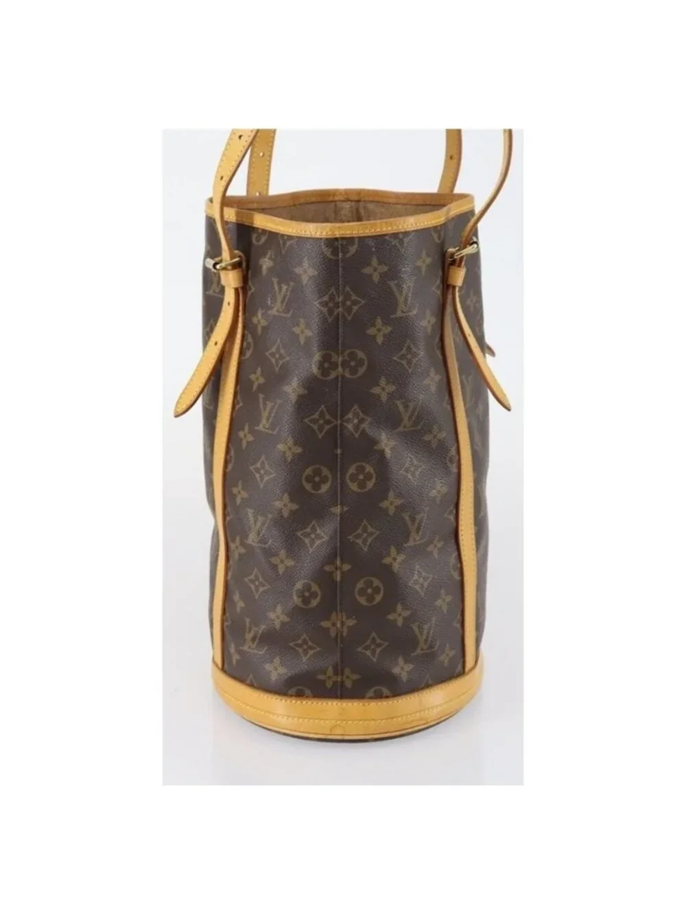 Authentic LOUIS VUITTON Monogram Bucket GM Shoulder Bag M42236 LV